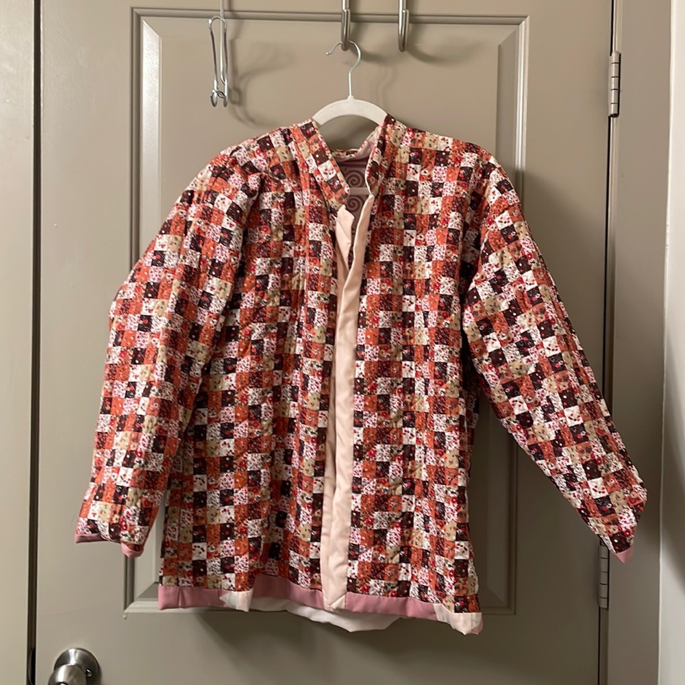 Vintage Reversible Pattern 90s Patchwork Jacket - image 4